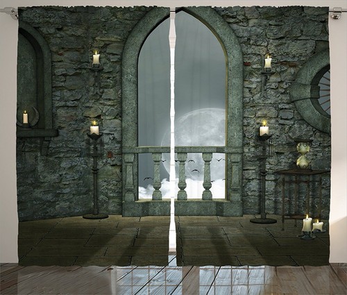Ambesonne gothic lined window - ambesonne,