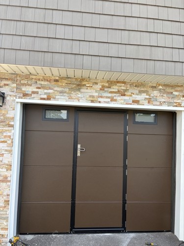 Sectional double garage - double, door